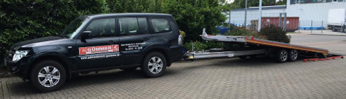 Transport von Fahrzeugen mit einem Trailer bis 2,5t