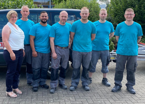 Foto mit unserem Team
